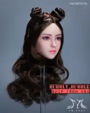 1/6 Female Head Sculpt YMT070 A For 12" PHICEN Hot Toys JIAOU Doll Figure ☆USA☆