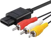 AV Audio Video TV RCA Cable Cord Compatible with Nintendo 64 NGC SFC SNES Gamecube