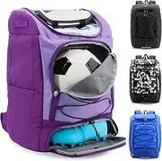 J World Athlete Sports Ball & Baseball Bag. Soccer Volleyball Basketball Backpack Women Men. Kids Softball Bat Bag Girls Boys