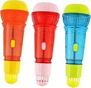 3 Pcs Microphone Prop Fake Microphone for Pretend Play Music Parties and Dance Performances Simulation Props