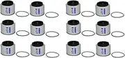 Binxind 12 Pcs R12T Fuel/Water Separator Filter Elements for Racor 140R 120AT S3240 NPT ZG1/4-19 Automotive Parts