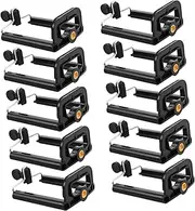 LALAFINA 10pcs U-Shaped Phone Bracket Selfie Stick Clamp for Travel Outdoor Sports Stabilizing Phone Grip for Selfie Stick Clip