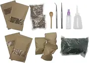 Terrarium Fairy Garden Kits - Create Your Own Living Terrarium - Full Set Include Moss Soil Carbonized Charcoal and Tools