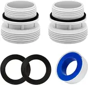 Hose Conversion Adapters Kit Compatible with Intex Coleman 4560 40mm to 1 1/2” Filter Hose Conversion Kit - Above Ground Pool Adapter Connects 40mm Hoses to 1 1/4” or 1 1/2” Filter Ports (2Pack)