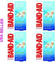 Band-Aid Water Block Clear Waterproof Sterile Adhesive Bandages "8 Pack"