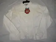 Ladies Adobe Rose L/S top with buttons and fringe