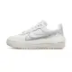 【NIKE】W AF1 PLT.AF.ORM 休閒鞋 厚底 白灰銀 女鞋 -DJ9946101