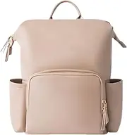 Spizummp Diaper Bag Leather | Large Capacity Baby Bag | Water-resistant PU Leather Diaper Backpack Large Capacity Pockets for Travel Outdoor