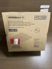 Interbuild Acacia DET02000 Hardwood Interlocking Patio Deck Tiles 10 Pack