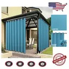 Elegant Teal Outdoor Waterproof Curtains - Sunlight Blocking Grommet Drapes