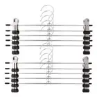 10 Pcs Stainless Steel Trousers Rack Clip Clothespin Pants Clamp Clothes Hanger