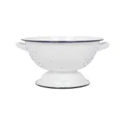 Argon Tableware White Enamel Colander - 23.5cm