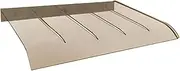 Generic Window Awning Door Canopy Rain Snow Sunlight Protection Weatherproof Premium Curved Design Window Canopy Exterior for Garage, 60cmx50cm