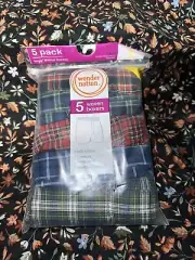 5 Pack Wonder Nation Woven Boxers Boys Sz M underwear