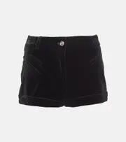 [Etro] Etro Cotton velvet shorts AU 16 black