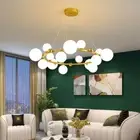 Clear Glass Postmodern Style Lighting For Living Room LED Lights Luster Ring New