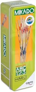 Cayro - Mikado Metal Box - Skills Game - Take The Wooden Sticks Without Moving The Others - + 2 Players