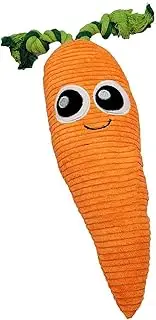 Giant Carrot Dog Toy, The Mellow Dog Calming Carrot, Large Carrots Toy Fordog, Large Plush Carrots Dogs Toys, for All Dogs, with Two Big Eyes and a Smile, for Indoor and Outdoor Play (1 PCS)