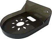 Wall Mounted Shelf for Router and Security Camera in Living Space, Clear Black