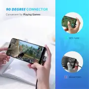 Ugreen 3m 90 Degree Angle USB-C to USB-C 60W Braided Cable