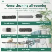 Dusters for Cleaning Soft Microfiber Duster with Extension Pole Bendable cagKNR