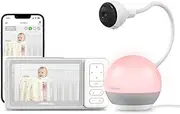 CHILLAX Giraffe Clip Mood Sleep Trainer - 5 Inch Video Baby Monitor with App - 360° Rotating Camera Full HD 1080p - Learn to Sleep and Multicoloured Night Light - Wi-Fi Switch On/Off - Walkie Talkie