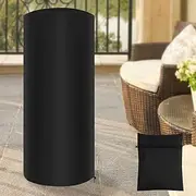 Fxvhojq Oxford Cloth Patio Heater Cover Outdoor Electric Heater Storage Cover Heavy Duty Waterproof Outdoor Garden Heater Cover Windproof Round Furniture Protector with Adjustable Drawstring