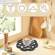 2 Pcs Cast Iron Trivet Round Heat Resistant Trivet Multifunctional Metal wuWIq