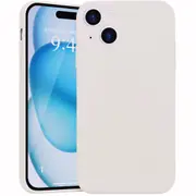 MCC iPhone 15 Plus Soft Liquid Silicone Shockproof Case Cover Apple 15Plus [White]