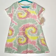 New Grayson Mini Short Sleeve Tie Dye Dress Toddler Girl Size 4T