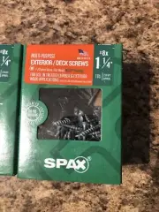 Spax Multi-Purpose Ext/Deck Screws #8x 1 1/4" (T-20) App: 230 Screws Per Box