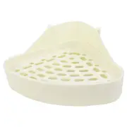 Beige 24.7cm x 19cm x 10cm Triangle Netty Design Indoor Dog Pet Toilet