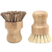 2 Pcs Dishwasher Brush Set Multifunctional Pressing Cleaning Wok