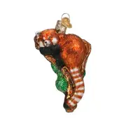 Old World Christmas Red Panda Glass Blown Ornament for Christmas Tree