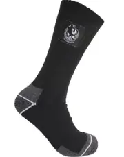 Collingwood Magpies Official AFL Trade Socks -2 pairs Cotton/Polyester/ Elastane