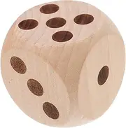 ORFOFE Wooden Dice for Party Games Large Blank Wooden Dice for Activities and Portable Safe Craftsmanship for Family Fun and Play