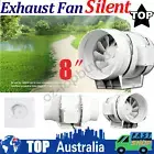 8" Inch Silent Extractor Fan Duct Hydroponic Inline Exhaust Vent Industrial AU