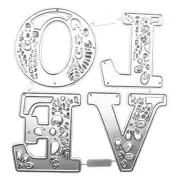 Metal Cutting Die English Love Die-cut for Scrapbook Paper Cards