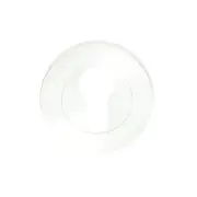 Zanda 55mm Diameter White Round Euro Escutcheon