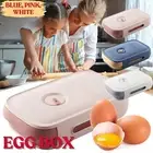 Egg Storage Container | Plastic Egg Box for Fridge & Refrigerator - BPA-Free