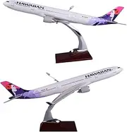 Replica Pre-Build Aircraf Diecast 1:172 Scale for Hawaii A330 W Base Static Simulation Airplane ModelsHobbyist Collection Display Collection Gift Display