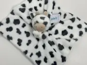 NWT Carters Grey Black White Cow Security Blanket Plush Baby Toy 67923 SEALED