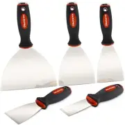 Professional Putty Knife Set Stainless Steel – 5Pcs Durable Putty Knife Scrapers