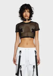 [Dolls Kill] Bass Boomin' Fishnet Top (Brooklyn)