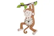 Fantasy Fields Sunny Safari Monkey Kids Wall Clock, Brown