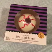 Hot Drink Bomb FAVORITE DAY Halloween, White Chocolate, Marshmallows, Pop Candy