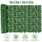 3M 12M Artificial Hedge Ivy Leaf Garden Fence Roll Privacy Screen Balcony Cover