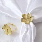 Blossom Petal Wedding Napkin Holder Napkin Ring Table Setting Serviette Buckle