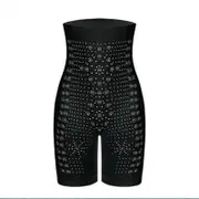 Brand New Far Infrared Negative Oxygen Ion Fat Burning Tummy Control & Detox Bodysuit Black