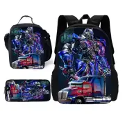 Cartoon Robot Transformer School Bag Backpack For Kids